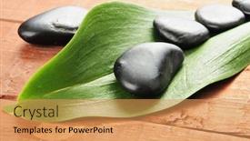  Presentation with zen stones - Amazing presentation having zen-stones-on-the-orchid backdrop and a yellow colored foreground