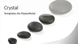  Presentation with zen - PPT theme having zen stones on the white background and a white colored foreground