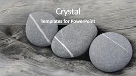  Presentation with zen stone - Cool new PPT layouts with zen stones with nature stone backdrop and a gray colored foreground