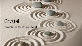  Presentation with zen stones - Slide deck featuring zen stones background and a soft green colored foreground