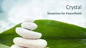  Presentation with zen stones - Beautiful presentation theme featuring zen stones backdrop and a sky blue colored foreground