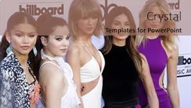  Presentation with mgm - Theme consisting of zendaya-coleman-hailee-steinfeld-taylor background and a coral colored foreground