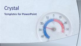  Presentation with cold play - Slide set enhanced with zero temperature minus 24 degree background and a sky blue colored foreground