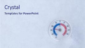  Presentation with winter weather - Cool new theme with zero temperature minus 25 degree backdrop and a sky blue colored foreground