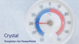  Presentation with cold play - Audience pleasing slide set consisting of zero temperature minus 30 degree backdrop and a sky blue colored foreground