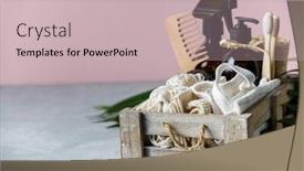  Presentation with waste - Cool new theme with zero-waste-beauty-body-care backdrop and a soft green colored foreground