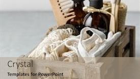  Presentation with waste - PPT layouts having zero-waste-beauty-body-care background and a coral colored foreground