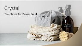  Presentation with waste - Slide deck with zero-waste-beauty-body-care background and a light gray colored foreground