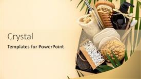  Presentation with waste - Slides enhanced with zero-waste-beauty-body-care background and a lemonade colored foreground