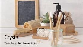  Presentation with organic waste - Slides featuring zero waste concept eco-friendly background and a soft green colored foreground