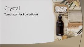  Presentation with eco paper - Slide set with zero-waste-concept-eco-friendly background and a light gray colored foreground