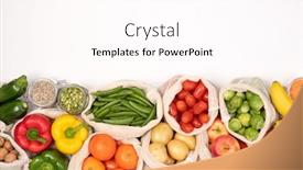  Presentation with eco friendly bags - Audience pleasing slide deck consisting of zero-waste-concept-fruits backdrop and a pink colored foreground