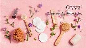  Presentation with waste treatment - Presentation design consisting of zero-waste-eco-friendly-bath background and a lemonade colored foreground