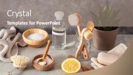  Presentation with eco friendly - Amazing presentation theme having zero-waste-eco-friendly-cleaning backdrop and a gray colored foreground