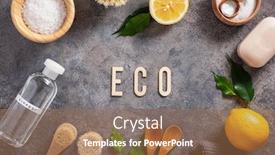  Presentation with eco friendly - Presentation theme enhanced with zero-waste-eco-friendly-cleaning background and a coral colored foreground
