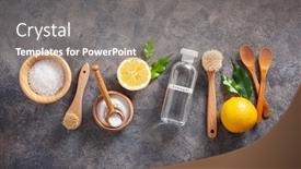  Presentation with eco friendly - Amazing presentation having zero-waste-eco-friendly-cleaning backdrop and a gray colored foreground