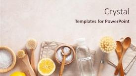  Presentation with eco friendly - Presentation theme consisting of zero-waste-eco-friendly-cleaning background and a sky blue colored foreground