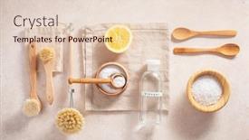  Presentation with baking soda - Beautiful presentation theme featuring zero-waste-eco-friendly-cleaning backdrop and a lemonade colored foreground