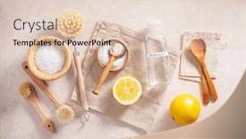  Presentation with eco friendly - Presentation with zero-waste-eco-friendly-cleaning background and a lemonade colored foreground