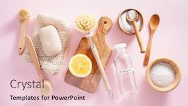  Presentation with eco friendly - Presentation enhanced with zero-waste-eco-friendly-cleaning background and a lemonade colored foreground