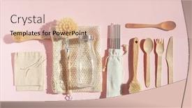  Presentation with eco friendly bags - Amazing presentation theme having zero-waste-eco-friendly-cleaning backdrop and a lemonade colored foreground