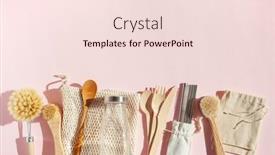  Presentation with eco friendly bags - PPT layouts consisting of zero-waste-eco-friendly-cleaning background and a lemonade colored foreground