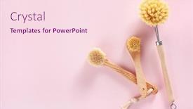  Presentation with eco friendly - Slides enhanced with zero-waste-eco-friendly-cleaning background and a pink colored foreground