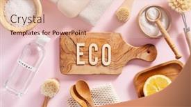  Presentation with baking soda - Presentation theme consisting of zero-waste-eco-friendly-cleaning background and a lemonade colored foreground