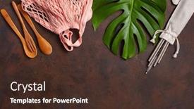  Presentation with eco bag - Audience pleasing slides consisting of zero-waste-eco-friendly-concept backdrop and a tawny brown colored foreground