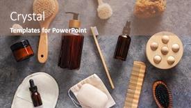  Presentation with eco soap - Beautiful PPT theme featuring zero-waste-eco-friendly-hygiene backdrop and a coral colored foreground