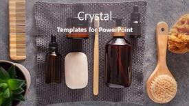  Presentation with eco soap - Slide set enhanced with zero-waste-eco-friendly-hygiene background and a gray colored foreground