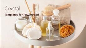  Presentation with eco soap - Presentation theme featuring zero-waste-eco-friendly-hygiene background and a lemonade colored foreground