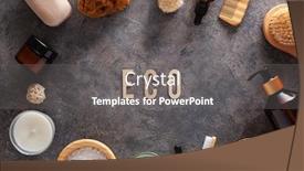  Presentation with eco soap - Presentation theme with zero-waste-eco-friendly-hygiene background and a gray colored foreground