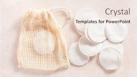  Presentation with eco bag - PPT theme with zero-waste-eco-friendly-hygiene background and a lemonade colored foreground