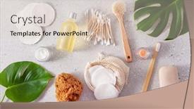  Presentation with eco friendly - Beautiful slide deck featuring zero-waste-eco-friendly-hygiene backdrop and a lemonade colored foreground