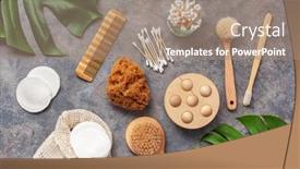  Presentation with eco friendly - Slides with zero-waste-eco-friendly-hygiene background and a coral colored foreground