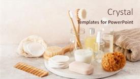  Presentation with eco soap - Theme featuring zero-waste-eco-friendly-hygiene background and a lemonade colored foreground