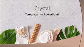  Presentation with eco friendly - Slides featuring zero-waste-eco-friendly-hygiene background and a light gray colored foreground