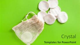  Presentation with eco friendly - Slide set featuring zero-waste-eco-friendly-hygiene background and a yellow colored foreground