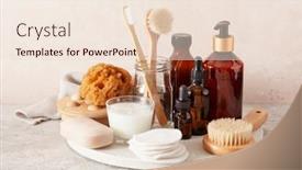  Presentation with eco soap - Presentation design consisting of zero-waste-eco-friendly-hygiene background and a lemonade colored foreground