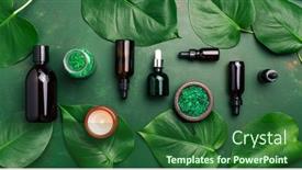  Presentation with oils - Theme having zero-waste-eco-friendly-hygiene background and a forest green colored foreground