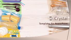  Presentation with eco plastic - Audience pleasing PPT theme consisting of zero-waste-eco-friendly-reusable backdrop and a lemonade colored foreground