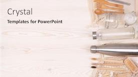  Presentation with eco friendly bags - Beautiful PPT theme featuring zero-waste-eco-friendly-reusable backdrop and a sky blue colored foreground