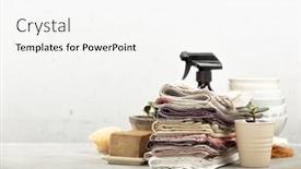  Presentation with eco soap - Slide deck featuring zero-waste-home-kitchen-cleaning background and a white colored foreground