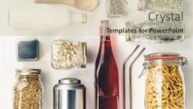  Presentation with waste - Beautiful presentation theme featuring zero-waste-home-style-sustainable backdrop and a soft green colored foreground