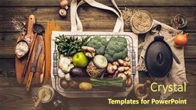  Presentation with free cooking - Theme with zero-waste-plastic-free-vegan background and a tawny brown colored foreground