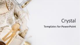  Presentation with organic waste - Slides with zero waste recycling sustainable lifestyle background and a white colored foreground