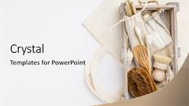  Presentation with organic waste - Slides enhanced with zero waste recycling sustainable lifestyle background and a white colored foreground