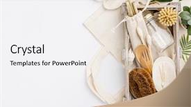  Presentation with organic waste - Amazing theme having zero waste recycling sustainable lifestyle backdrop and a white colored foreground