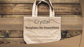  Presentation with eco bag - Amazing slide deck having zero-waste-recycling-sustainable-lifestyle backdrop and a coral colored foreground